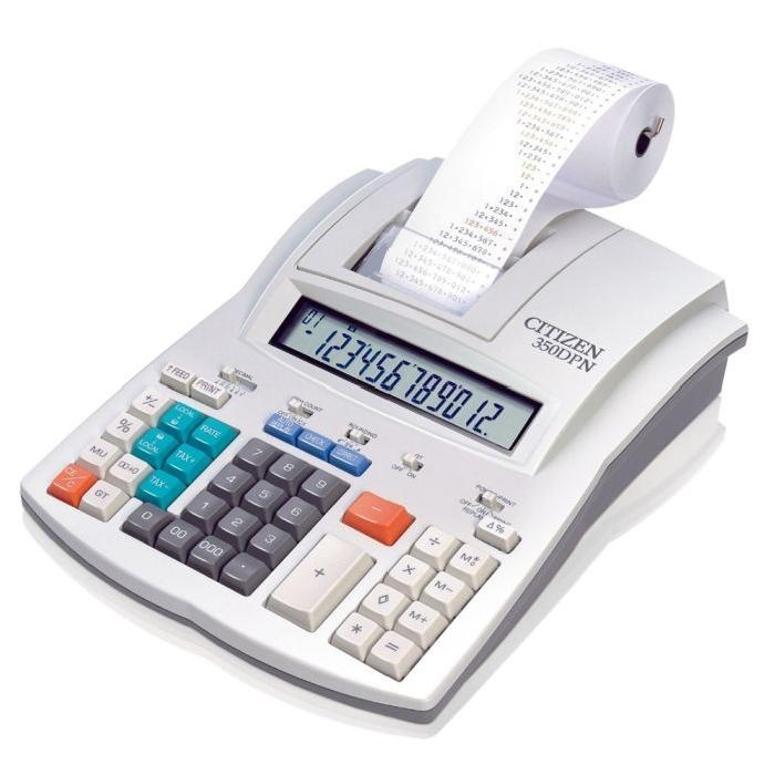 Калькулятор Citizen 350 DPN с печатью